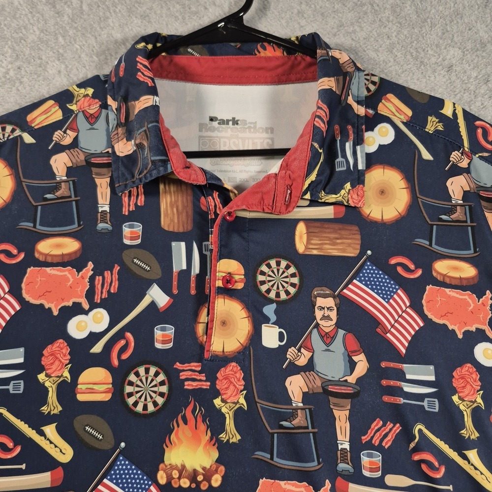 Ron Swanson's Shirt Of Greatness XL KUNUFLEX Material  RSVLTS Parks And REC